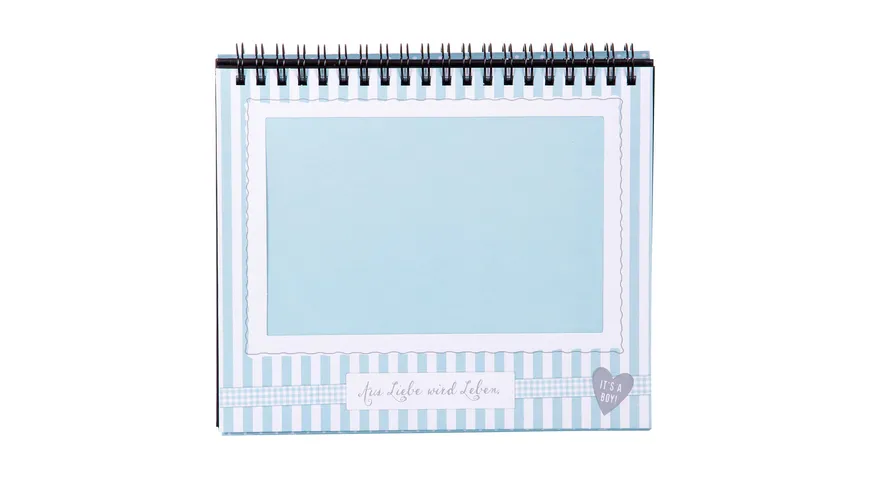 goldbuch Tischaufsteller Sweetheart blau für 12 Fotos 10x15 cm