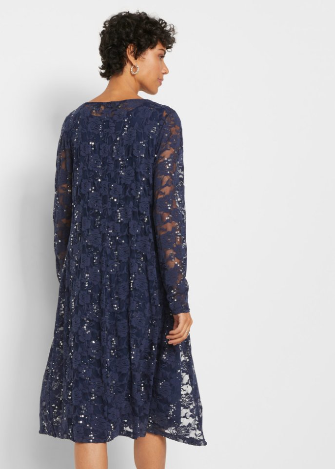Kleid mit Spitze (2-tlg. Set)