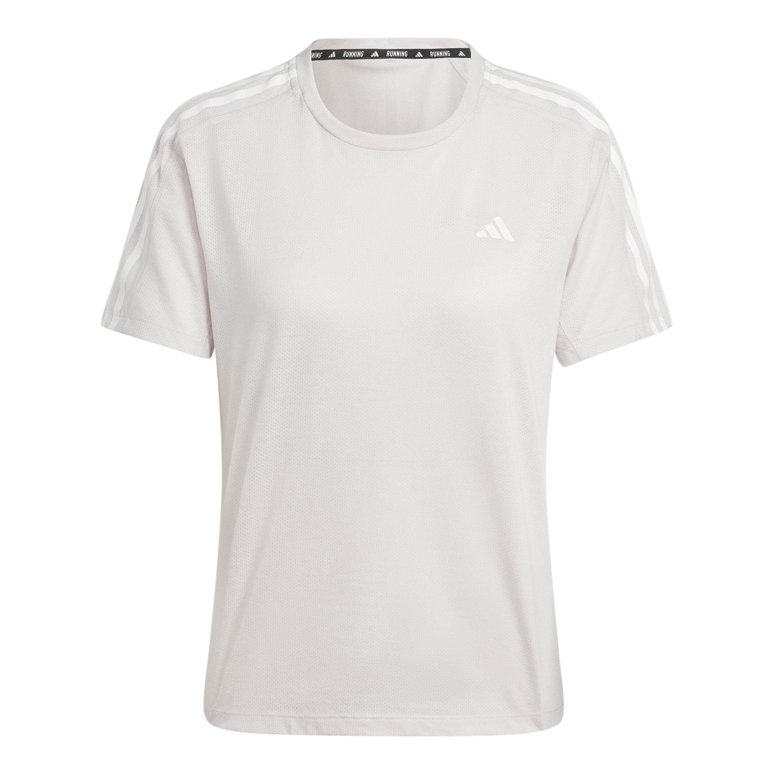 Own The Run E 3S Tee Laufshirt Damen - Creme
