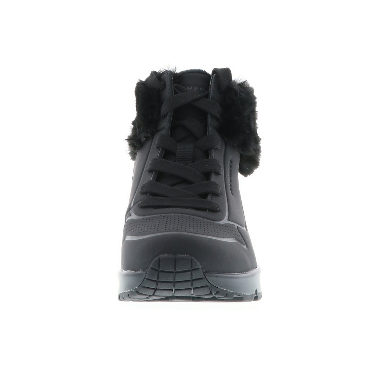 310539L/BBK Uno-Fall Air Kinder Mädchen Damen Sneaker Turnschuhe Kunstfell schwarz