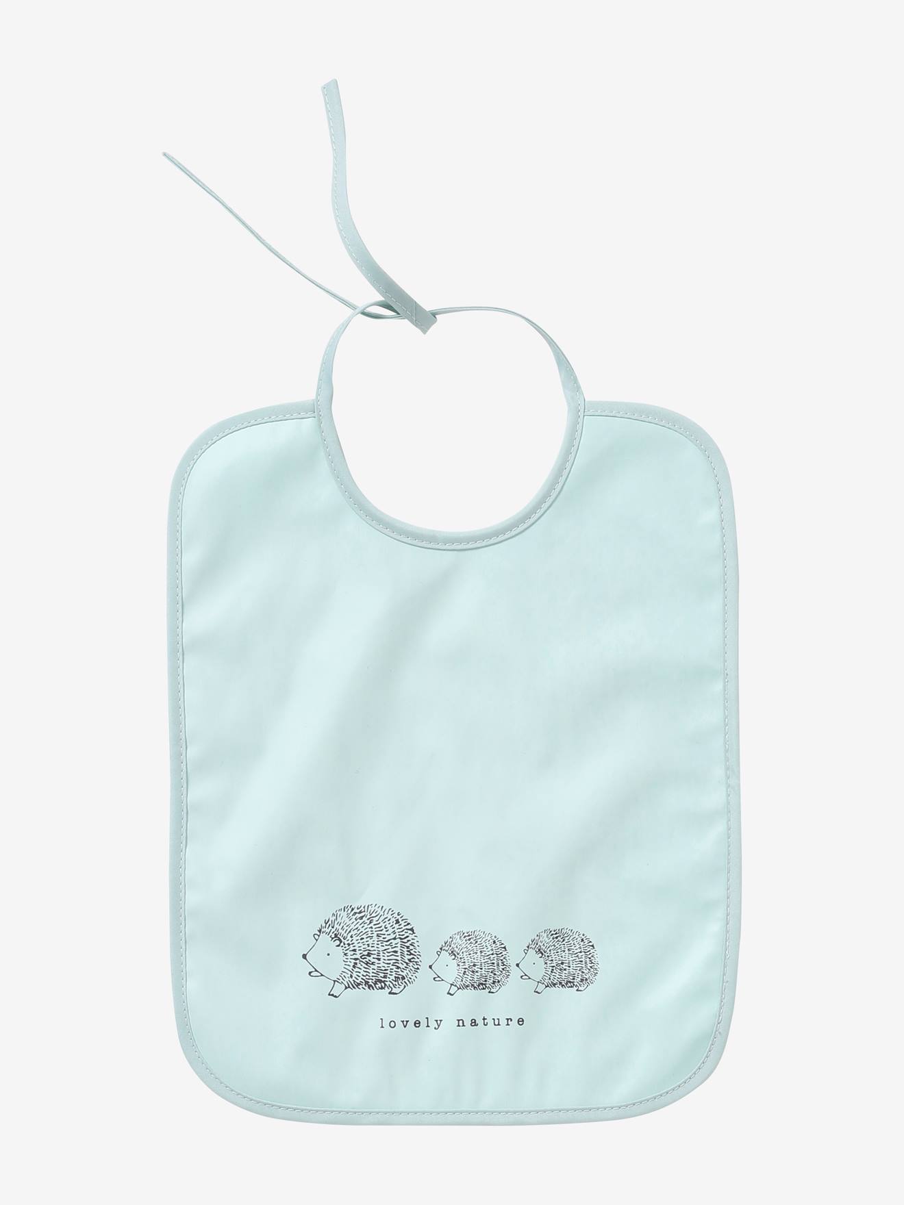 Vertbaudet 3er-Pack beschichtete Baby Lätzchen - pack aqua/lovely nature