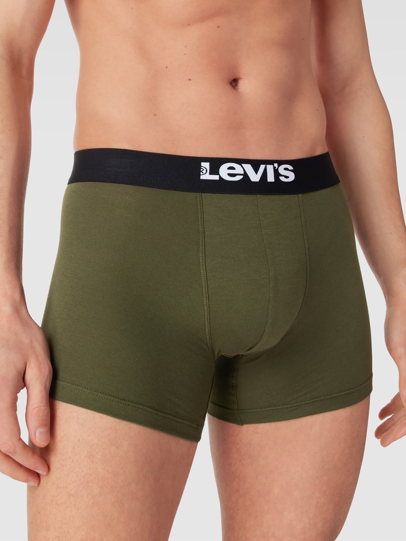 Trunks mit Label-Detail Modell 'SOLID BASIC' in olivgrün