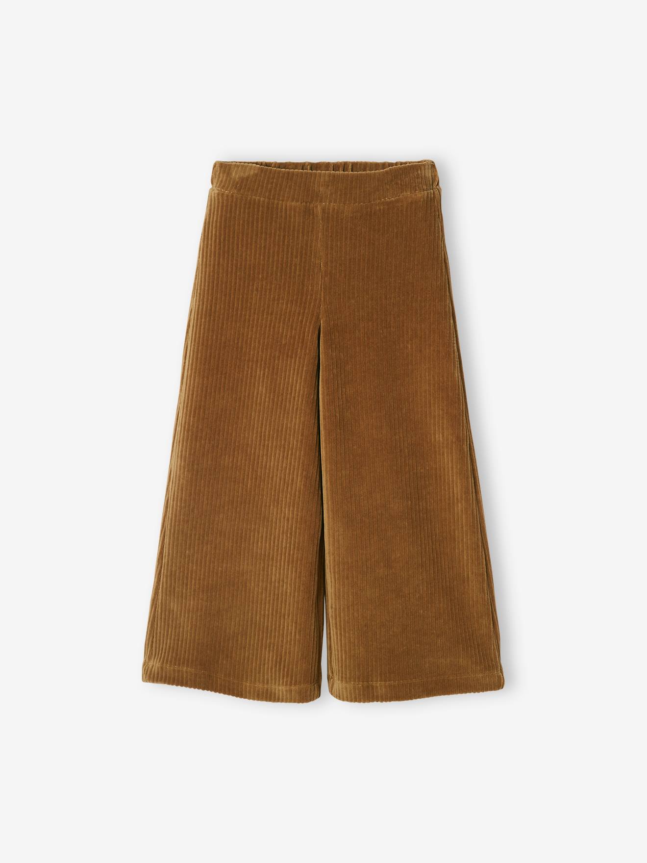 Vertbaudet Weite Mädchen Cordhose - tannengrün