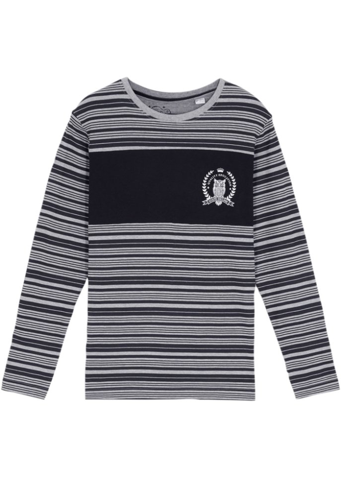 Jungen Langarmshirt mit Streifen
