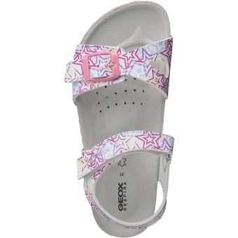 Geox J Adriel Girl Sandale in weiß