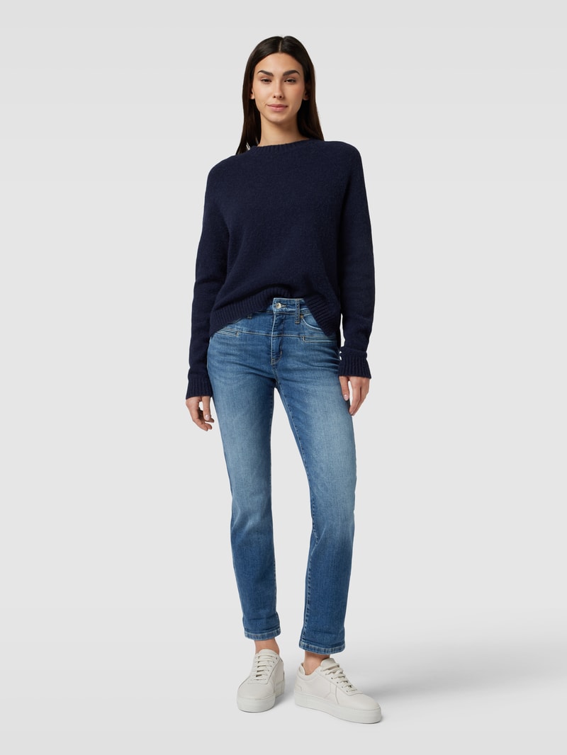 Jeans mit Paspeltaschen Modell 'PEARLIE' in blau