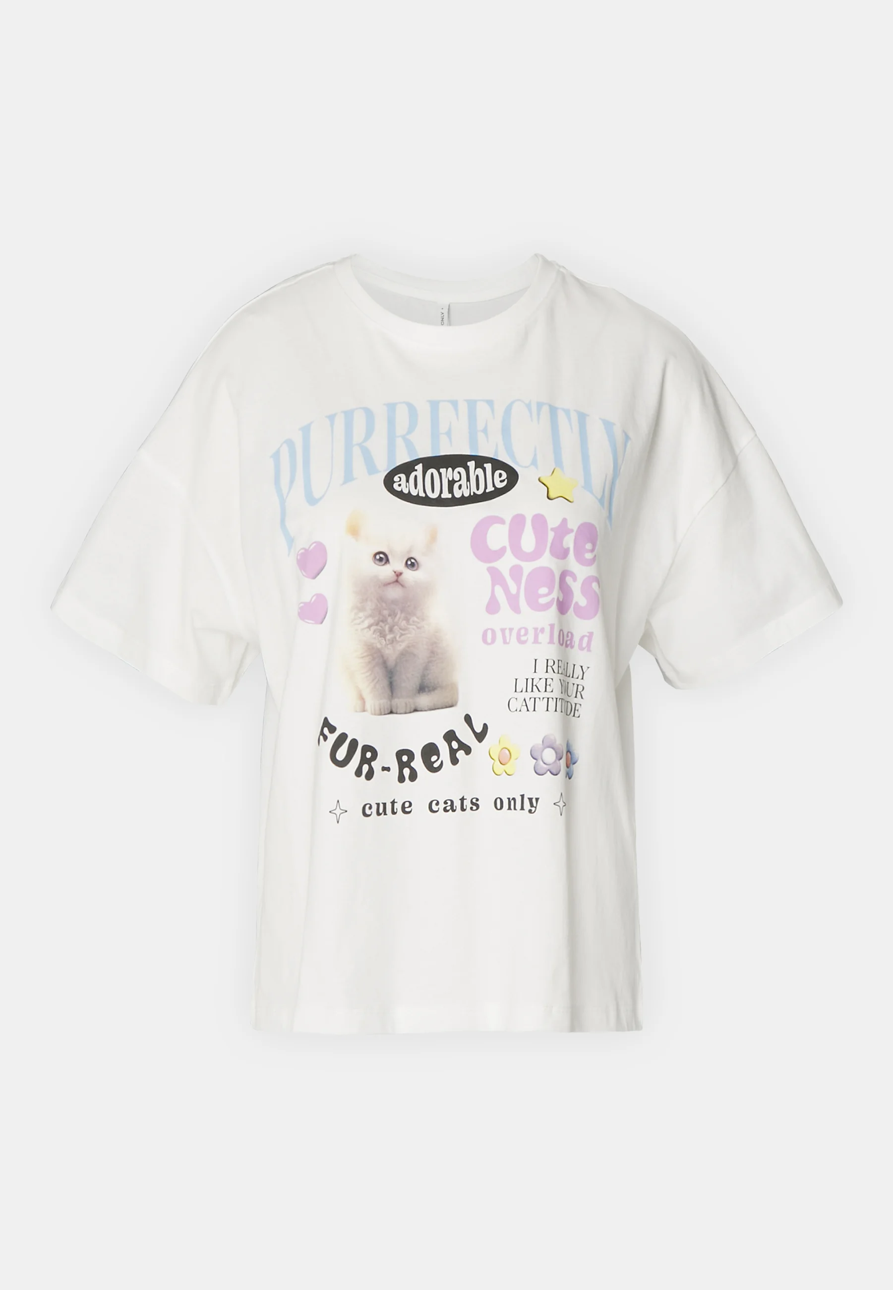 ONLY ONLLKELLY CATS BOX - Camiseta con estampado