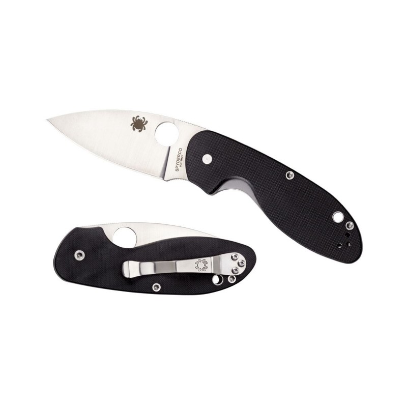 Spyderco EFFICIENT G-10 BLACK Flachdraht C216GP, Militärmesser