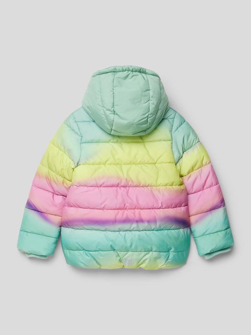 Steppjacke im Batik-Look in mint