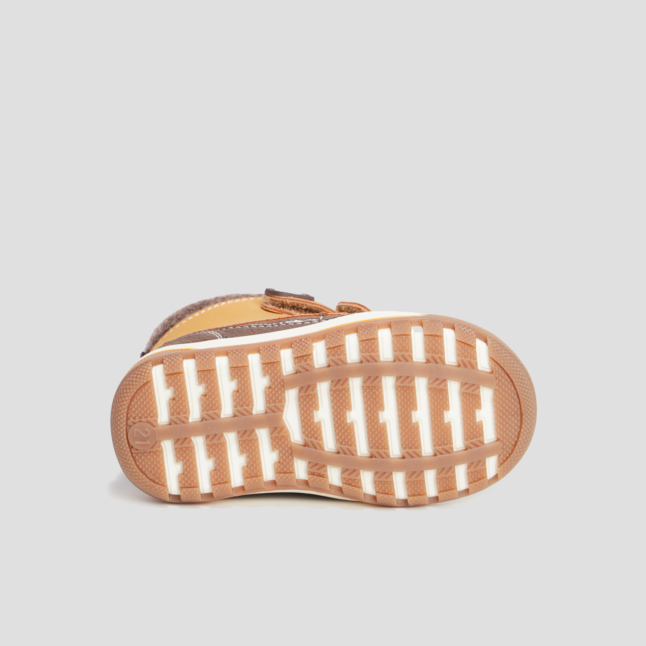 Bottines fourrées à scratchs Trappeur camel bébé garçon | La Halle