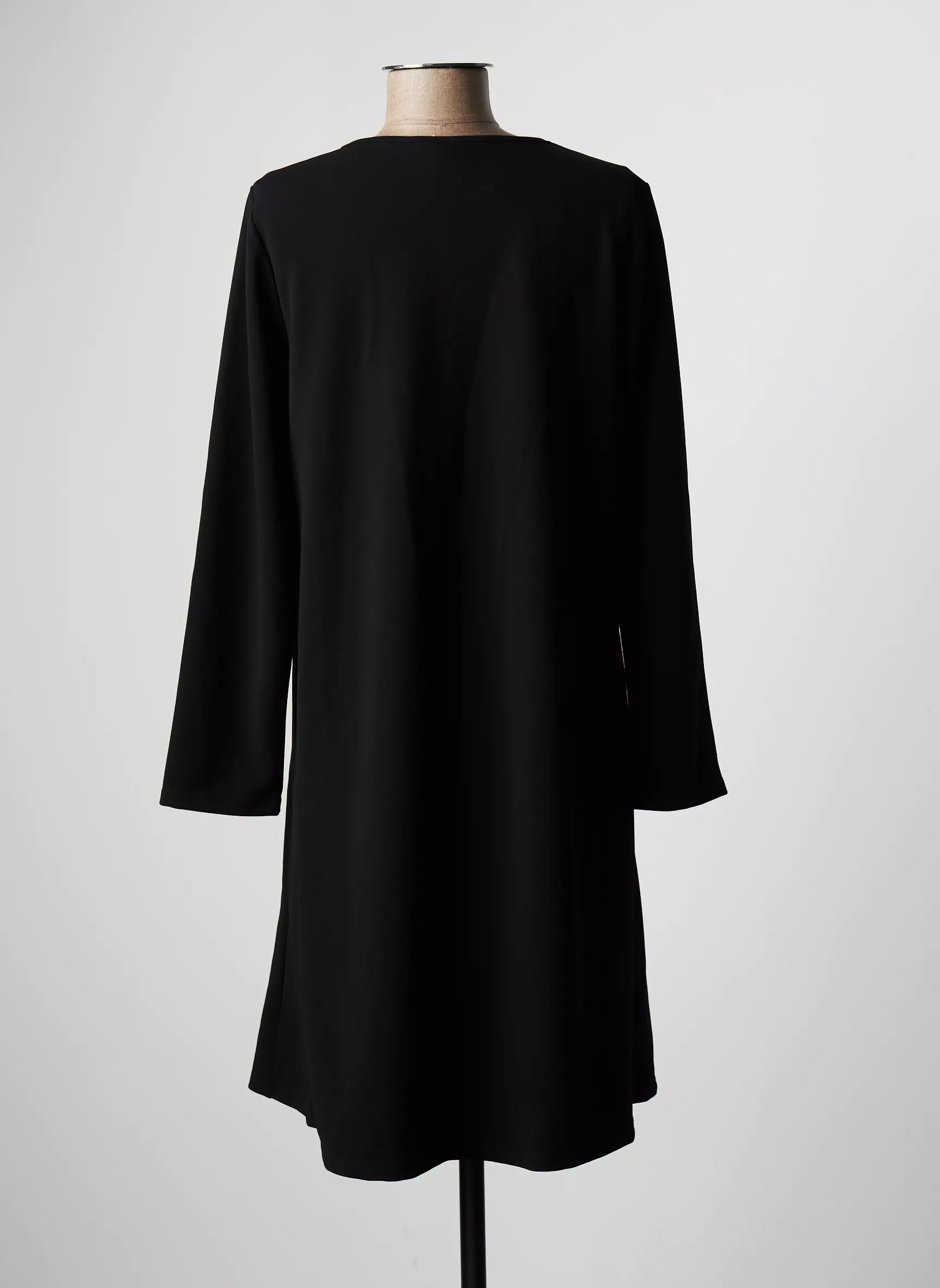 3322 Robes Mi Longues Femme couleur noir
