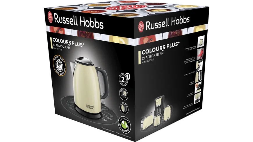 Russell Hobbs Wasserkocher Mini Colours Plus+ 24994-70 Classic Cream