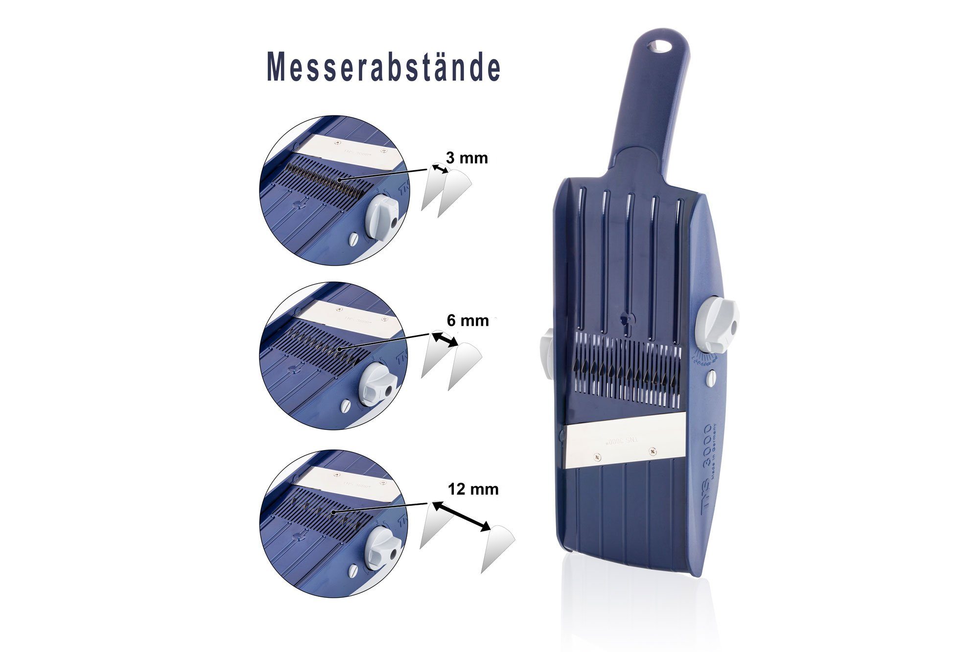 TNS 3000 Gemüsehobel TNS 3000 All in ONE Gemüsehobel gelb Gurkenhobel Küchenhobel Gemüsesch, Kunststoff, (Packung, 2-St), 32 Einstellmöglichkeiten
