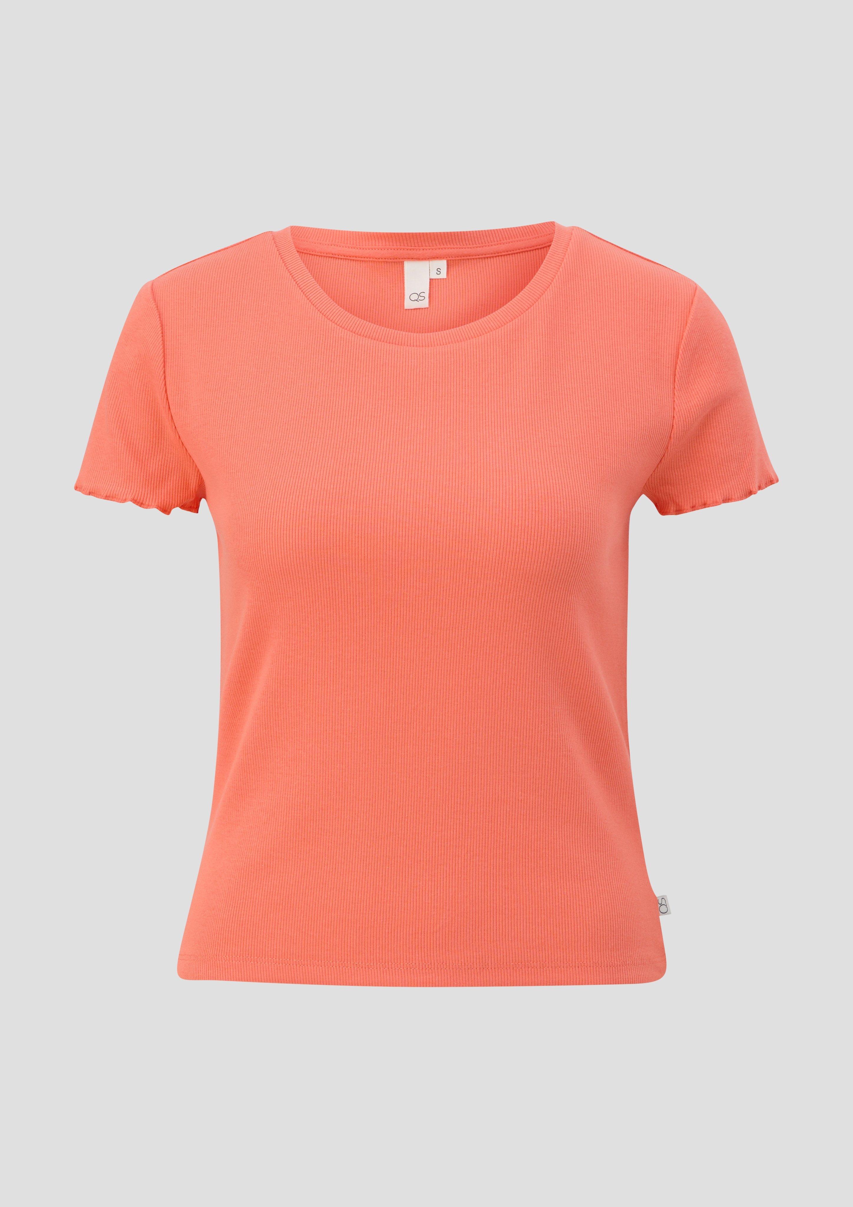 T-Shirt mit Rollsaum-Ärmeln  2151245-2347