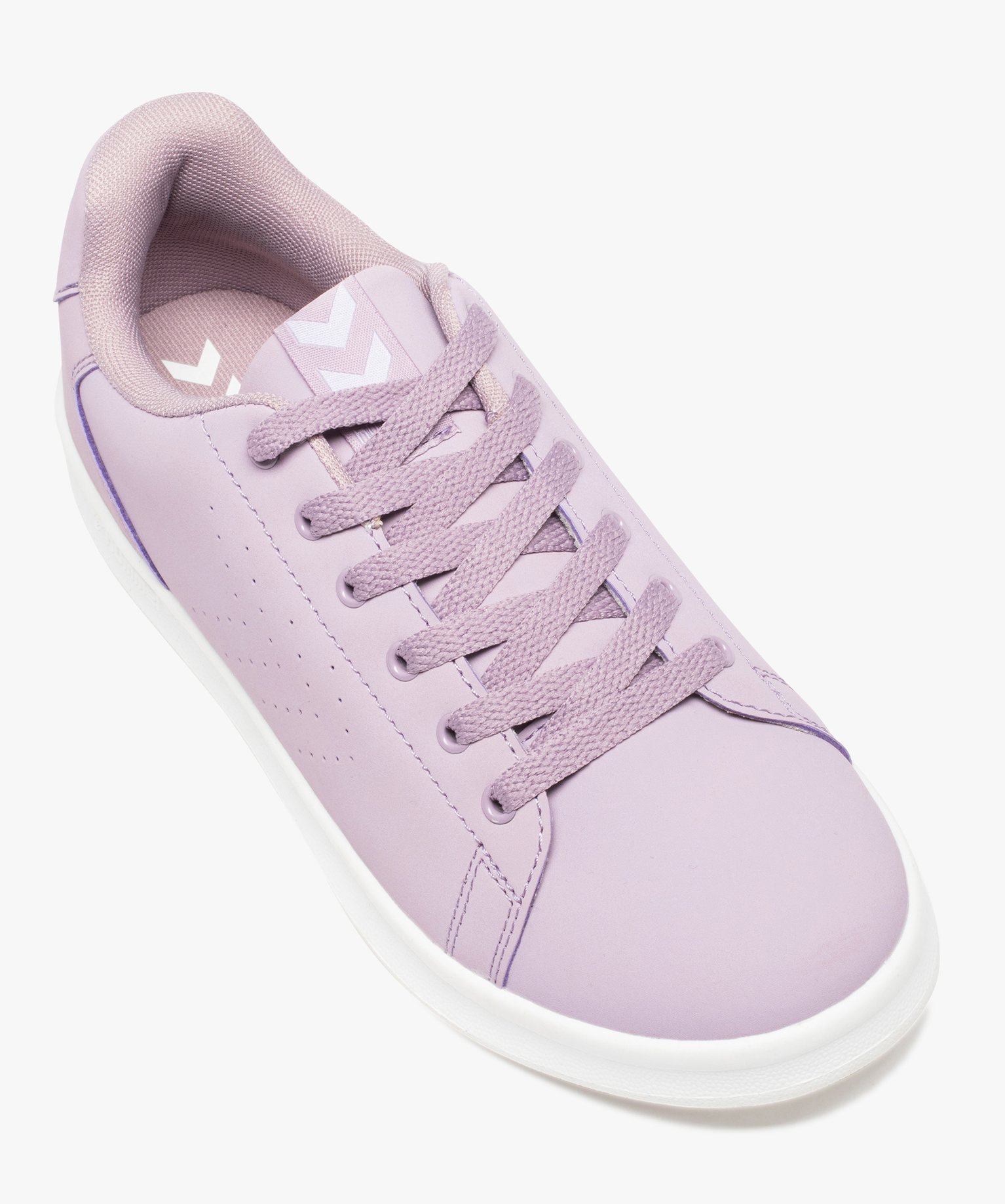 Tennis femme unies à lacets – Hummel Busan violet | GEMO