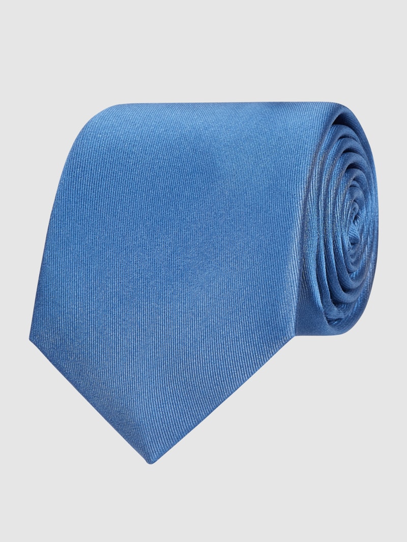 Krawatte aus Seide (7 cm) in blau