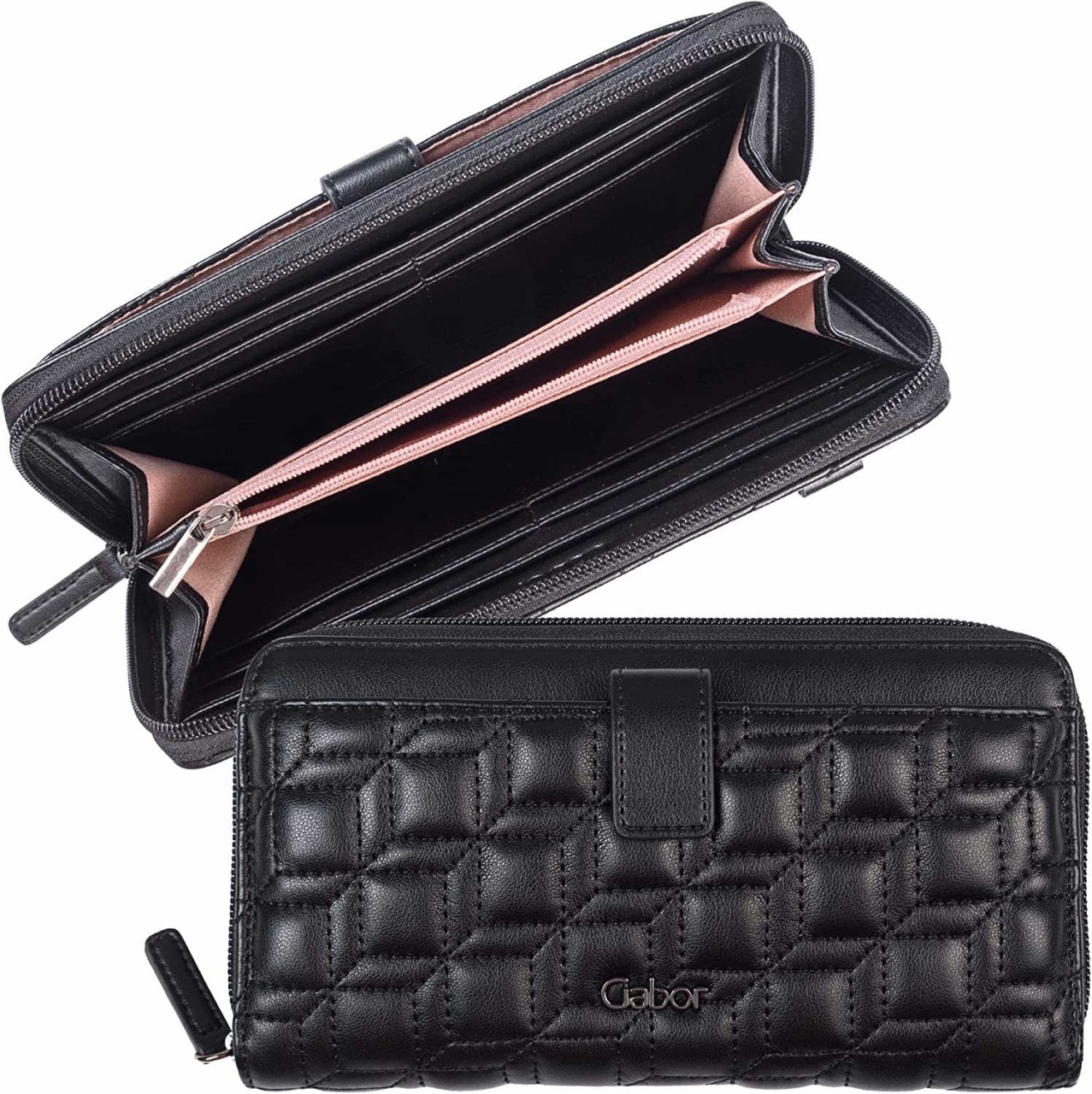 GABOR Handtaschen schwarz HELLA, Long zip wallet XL, bla