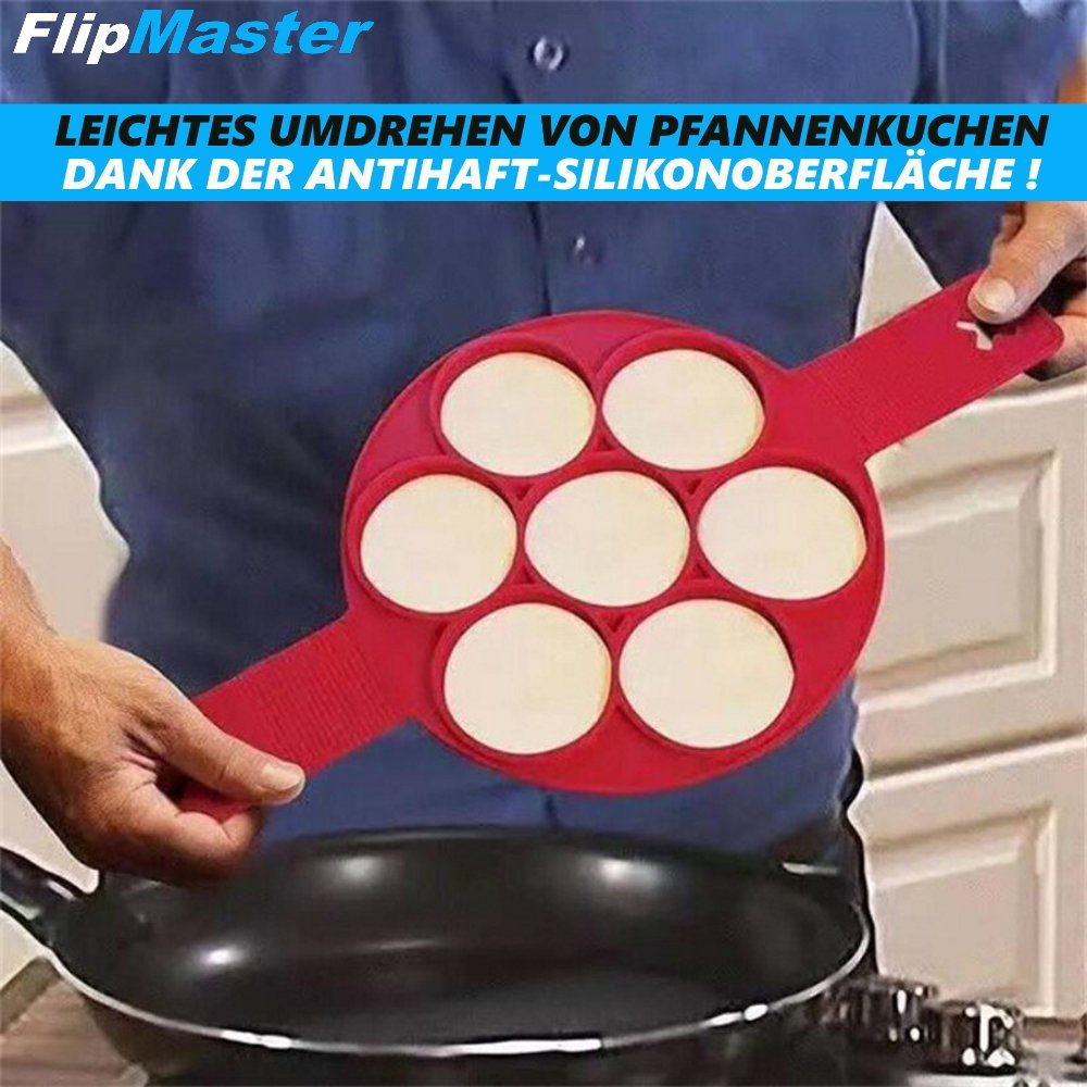 MAVURA Pfannenwender FlipMaster Flipper-Form Pfannenwender Silikon Eier, Pfannkuchen Maker Omelett Wender Küchenhelfer Backform