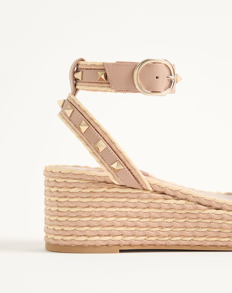 Flatform Rockstud Kalfsleren Sandaal 45mm