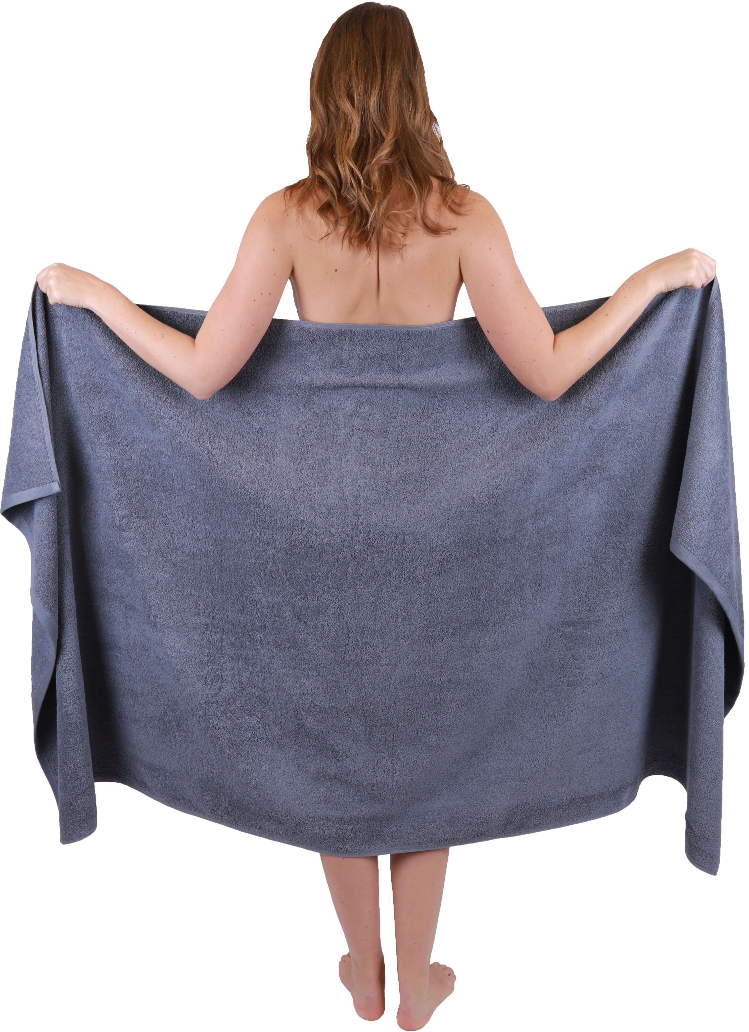 Betz Badetücher 2 tlg. Badetuch Set XXL DRESDEN Größe 100 x 200 cm, 100% Baumwolle (2-St)
