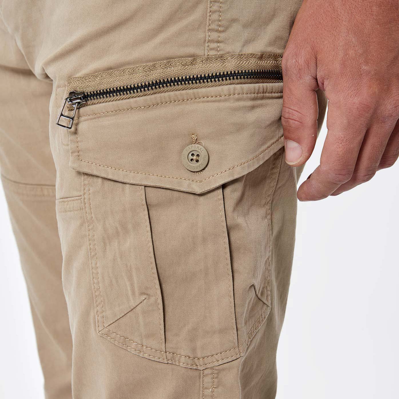 KALI   Jean beige slim Homme