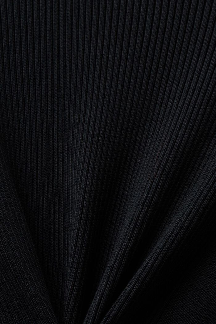 Rippstrick-Sweatkleid in Midilänge