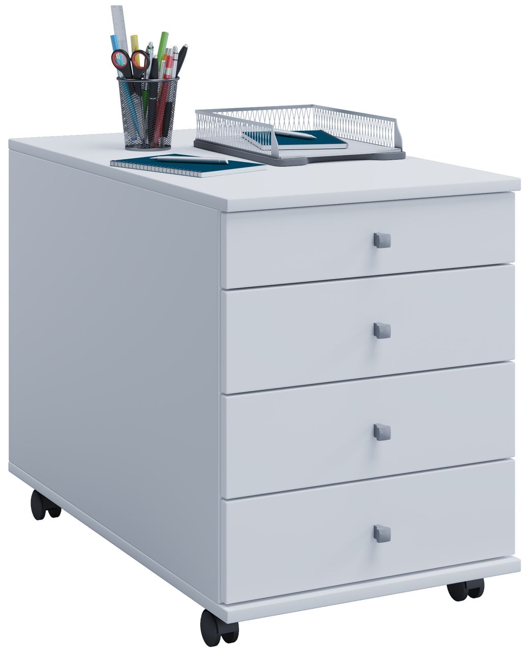 VCM Rollcontainer Lona Maxi weiß