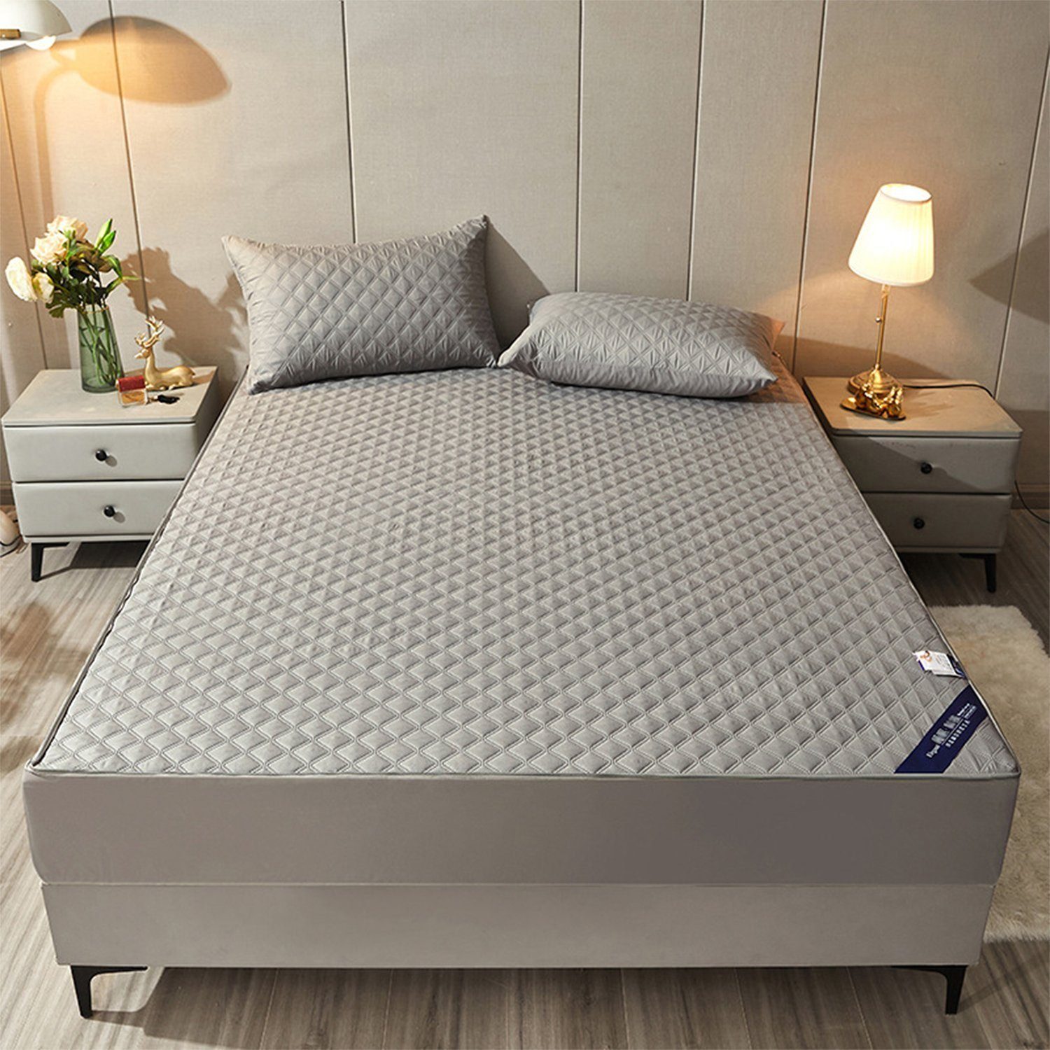 Matratzenauflage Matratzenschutzbezug,Spannbettlaken,Wasserdicht Matratzenschoner IBETTER, Mehrere Größenoptionen,Anti-Milben, Anti-Allergie Matratzenschutz