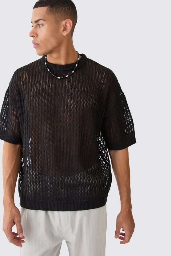Oversize T-Shirt in Schwarz