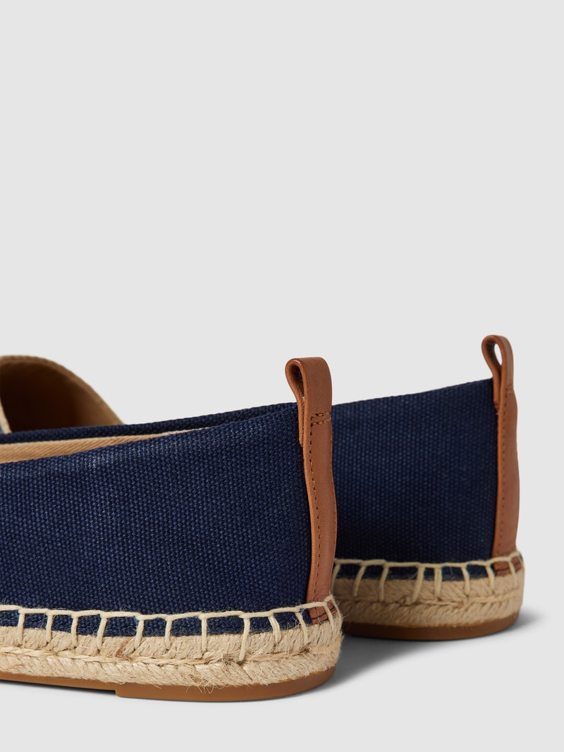 Espadrilles mit Label-Details Modell 'CAYLEE' in dunkelblau