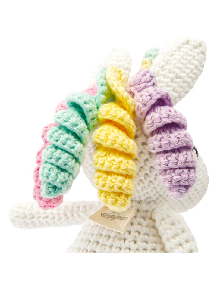 miniHeld Handgestrickter Einhorn gehäkelt aus Baumwolle Spielzeug 16 cm 0 Monate günstig kaufen onesize