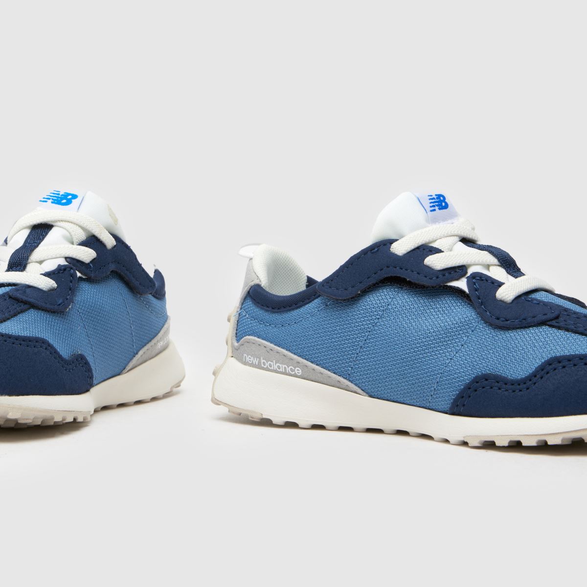 New Balance marinblå multifärgade 327 pojkar småbarnsskor