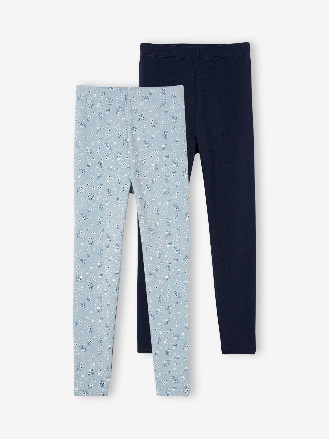 Lot de 2 leggings Basics fille noisette