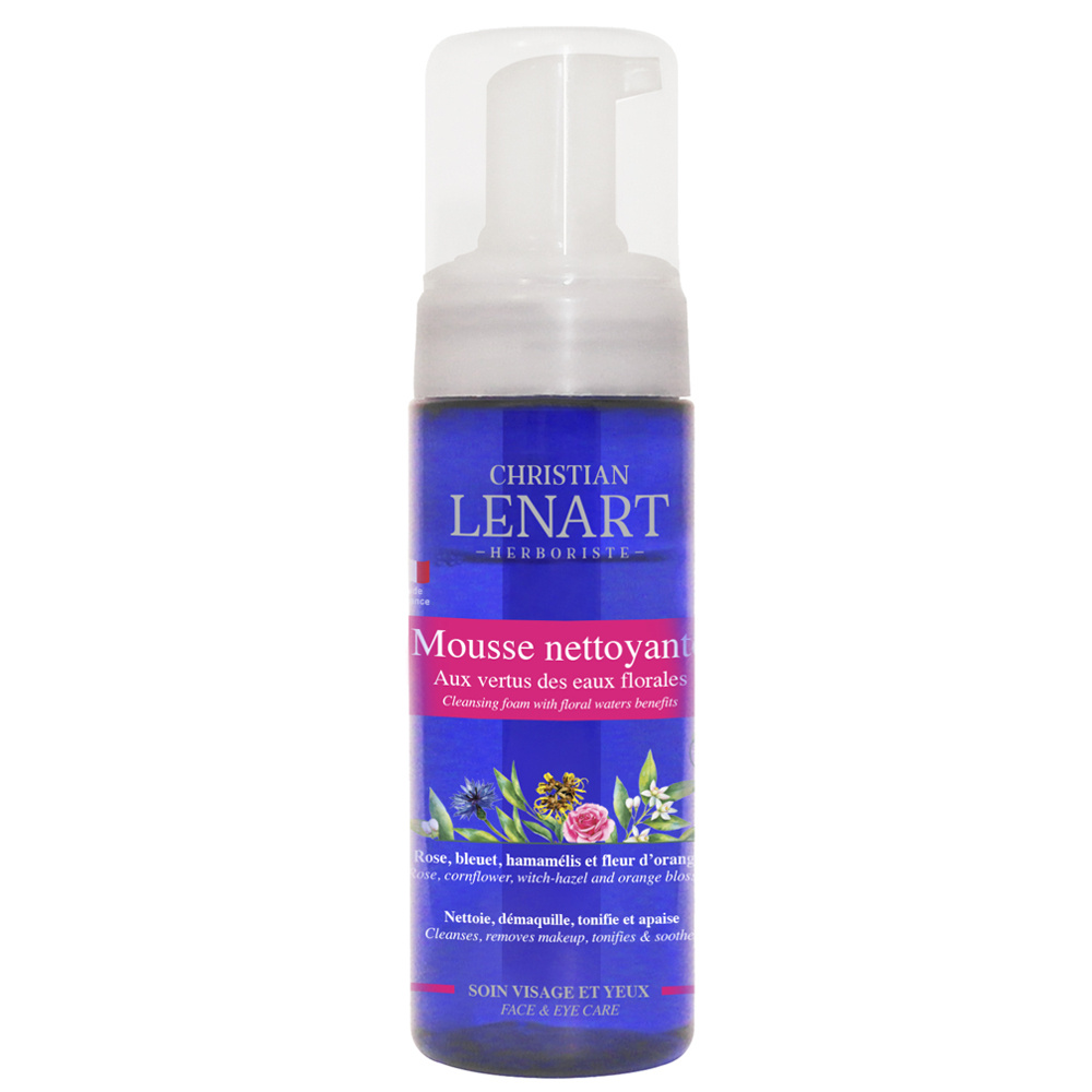 christian lénart Mousse nettoyante aux vertus des Eaux florales Mousse nettoyante