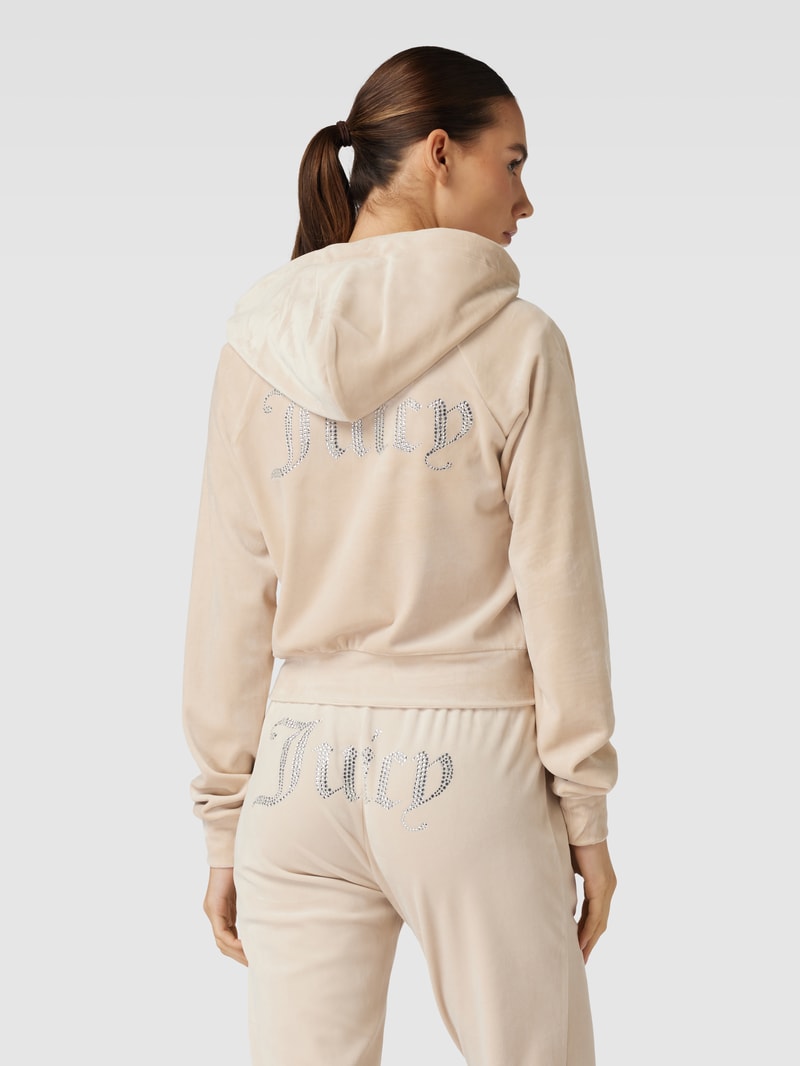 Sweatjacke mit Kapuze Modell 'MADISON' in sand