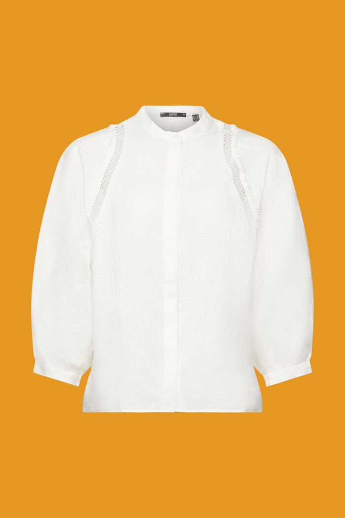 Gewebte Leinenbluse