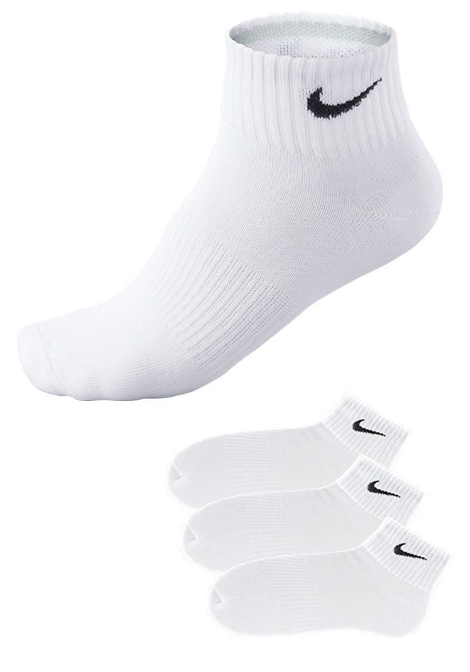 Nike Kurzsocken (3-Paar) mit weichem Frottee