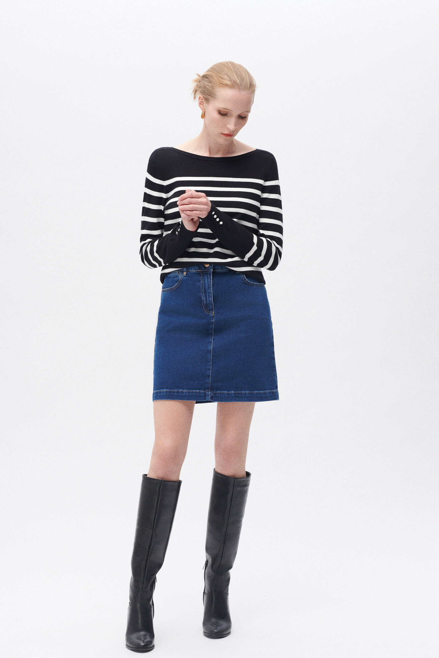 Pull mjulie noir femme