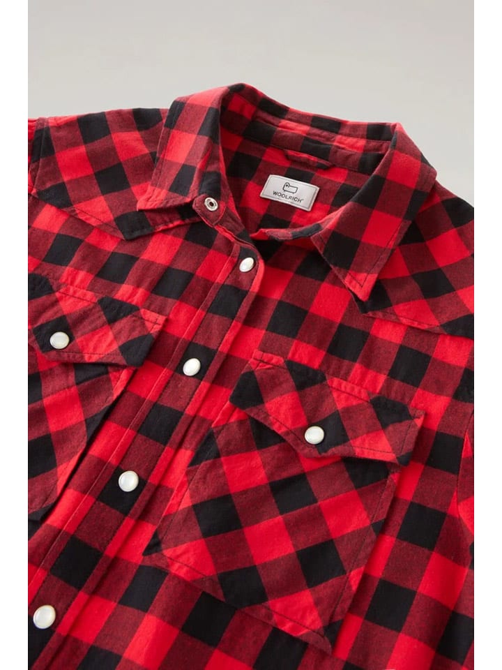 Woolrich Hemd in Rot/ Schwarz günstig kaufen