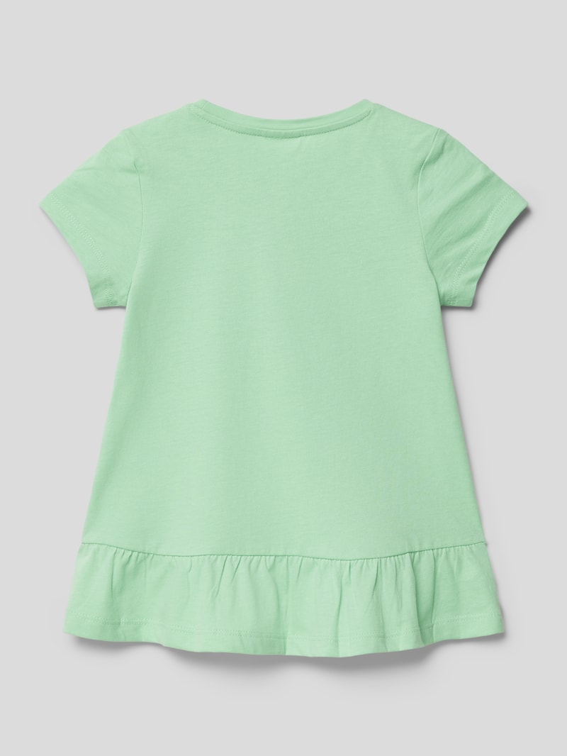 T-Shirt mit Statement-Print in mint