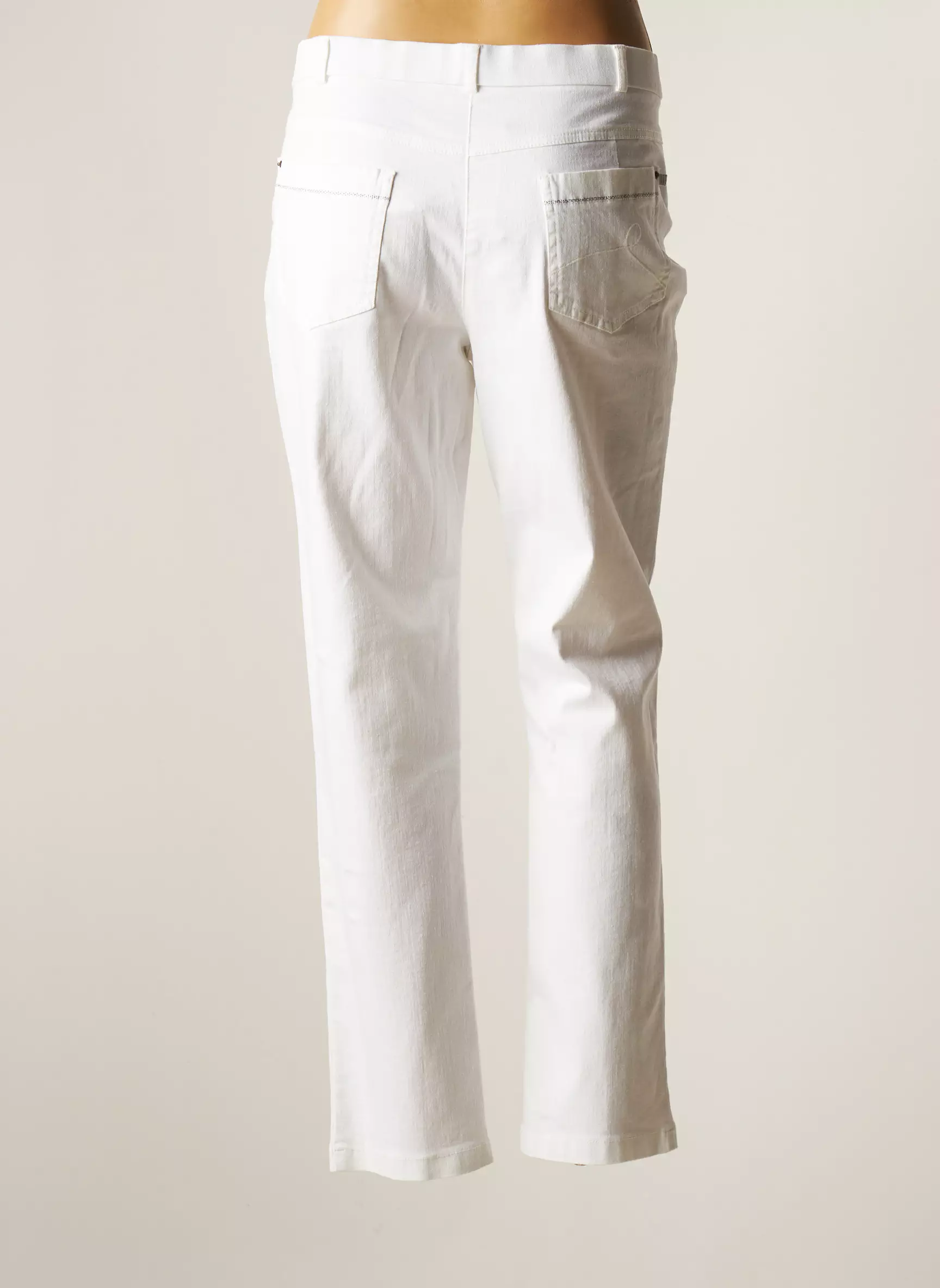 Christine Laure Pantalons Slim Femme couleur blanc