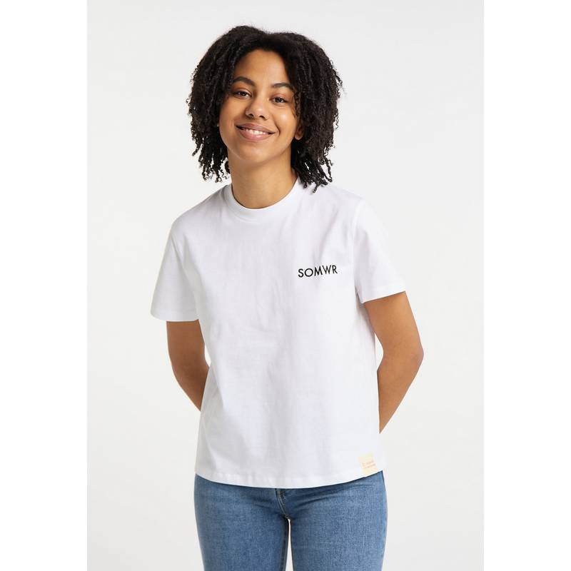 SOMWR T Shirt With Side Logo T-Shirt Damen