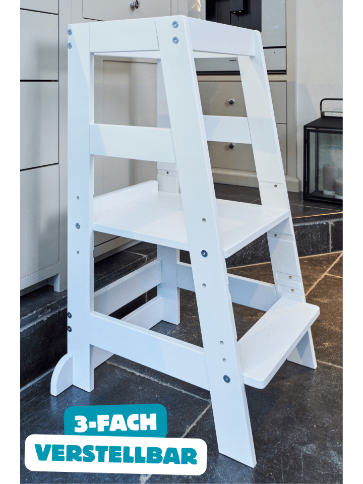 ALAVYA HOME Lernturm Neo - Stehhilfe für Kinder bis 70Kg belastbar in Weiß günstig kaufen 85 cm