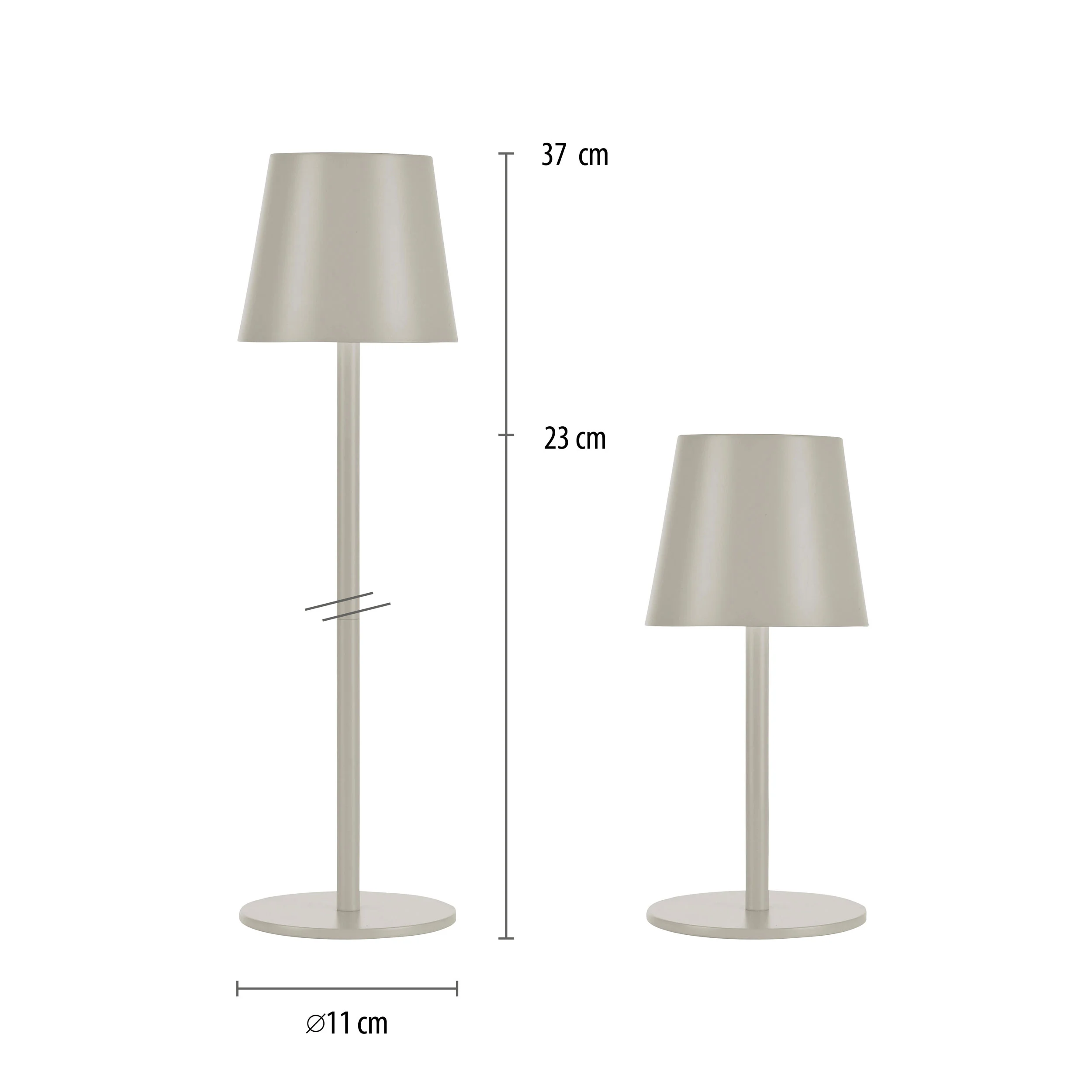 JUST LIGHT.LED-Akku-Tischleuchte 1flg
