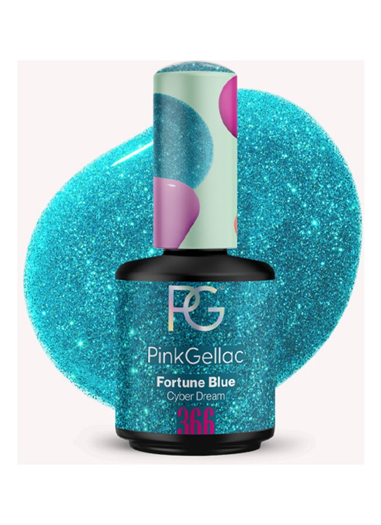 Esmalte de uñas semipermanente Pink Gellac 366 Fortune Blue