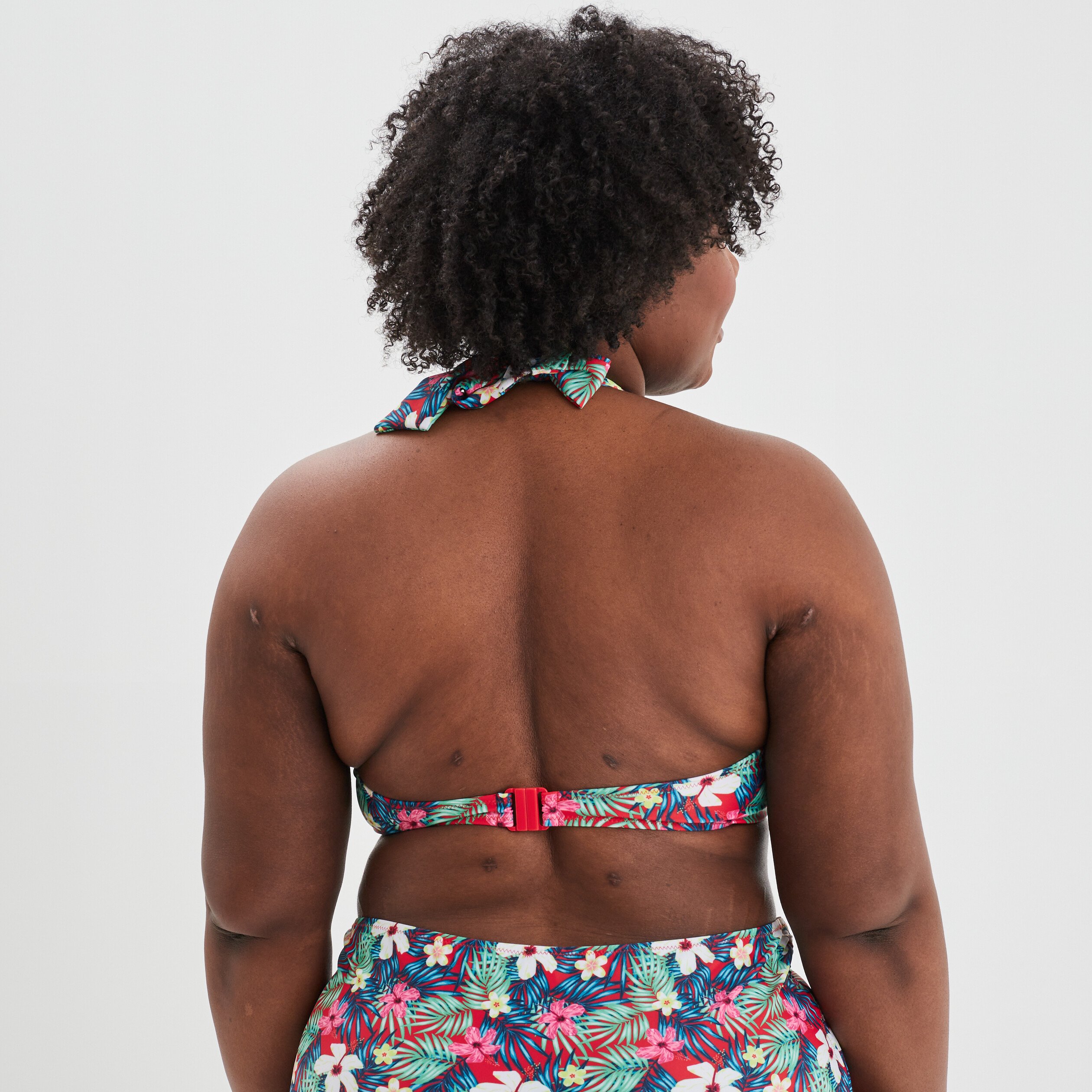 Haut de maillot de bain emboîtant rouge femme grande taille | La Halle