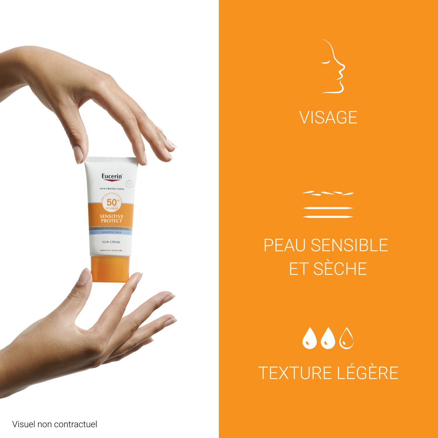 Eucerin Sensitive Protect SPF50+ Crème Très Haute Protection Visage