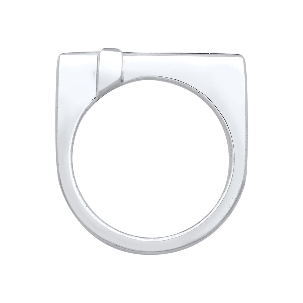 KUZZOI KUZZOI Bague Hommes Croix foi simple en argent sterling 925 Bague