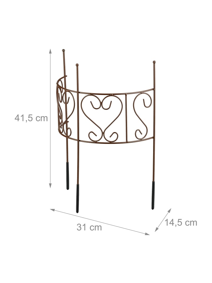 relaxdays 4 x Staudenhalter in Braun - (B)31 x (H)41,5 günstig kaufen onesize