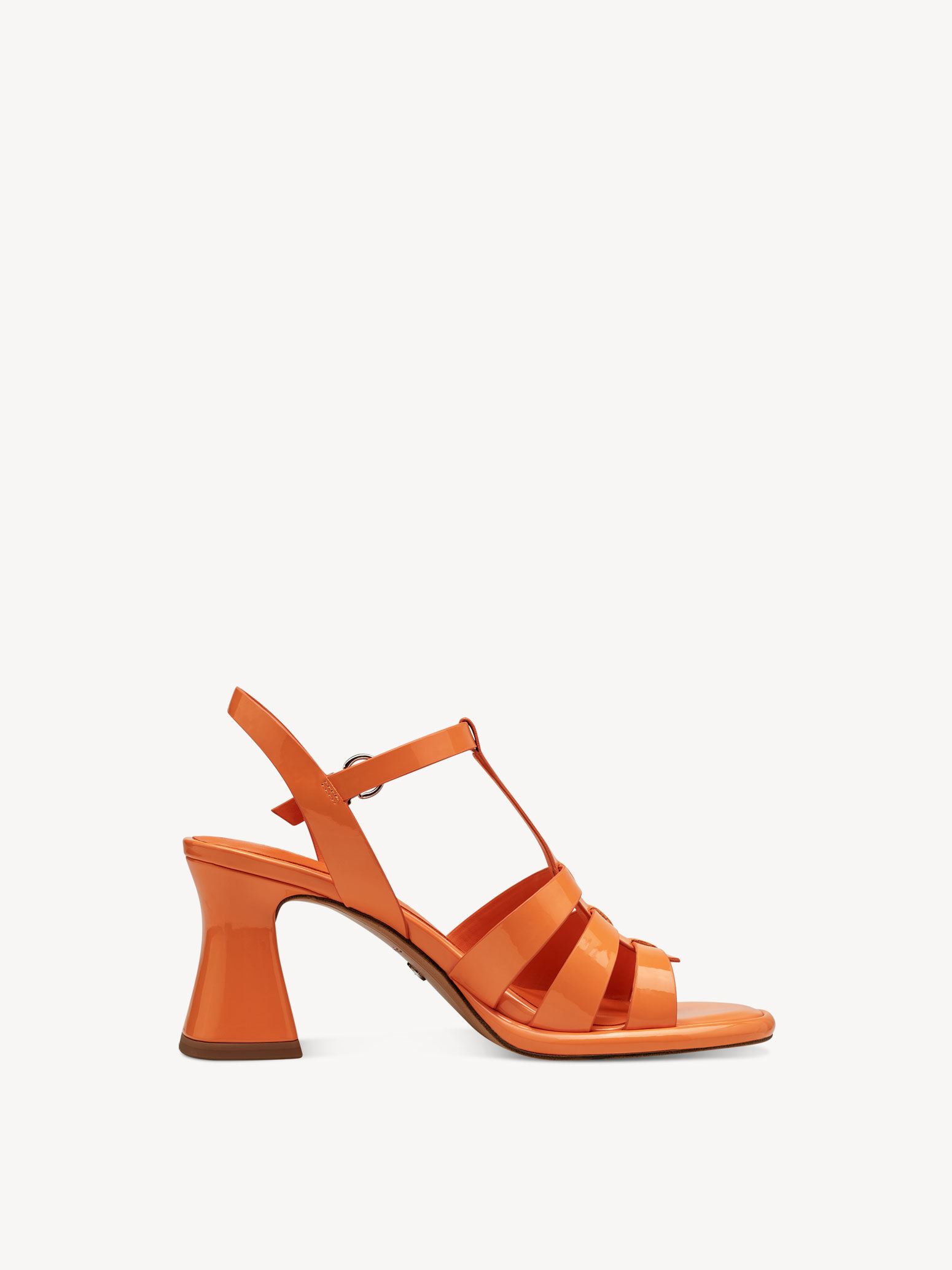 Sandale à talon - orange